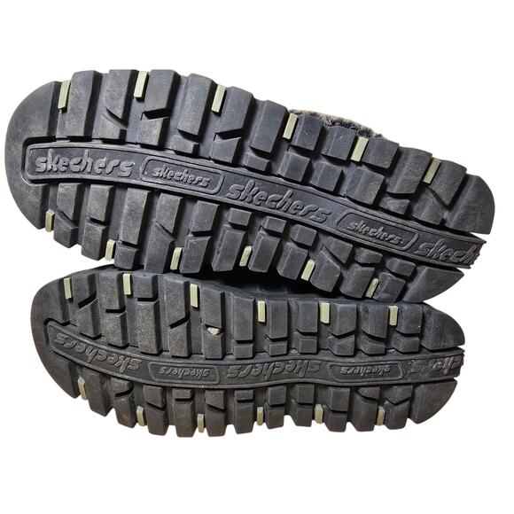 VTG Skechers Y2K Jammers Suede Fur Platform Chunky Clogs Mule Slippers Wmns 7.5 - Picture 7 of 8